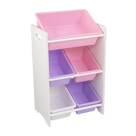 KidKraft Úložná police na hračky s 5 boxy