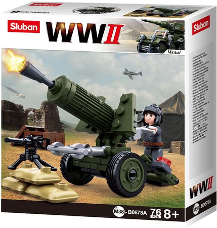 Sluban WWII M38-B0678A 4into1 Protitankový kanón