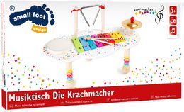 Small Foot Dřevěný muzikální hudební stoleček s puntíky - poškozený obal