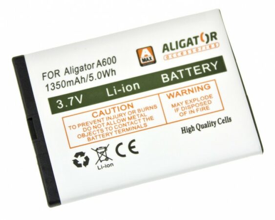 Baterie Aligator A600BAL A430, A600, A610, A620, A670, A680, Li-Ion 1350 mAh