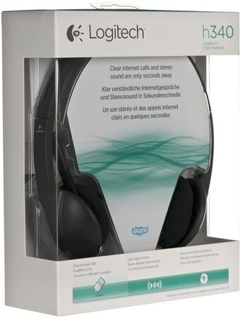 Headset Logitech H340 USB - černý (981000475)