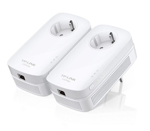 TP-Link TL-PA8010P Starter kit + IP TV na 1 měsíc ZDARMA 1200 Mb/s, průchozí