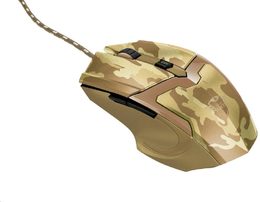 Myš Trust GXT Gaming 101D Gav - Desert camo / optická / 5 tlačítek / 4800dpi