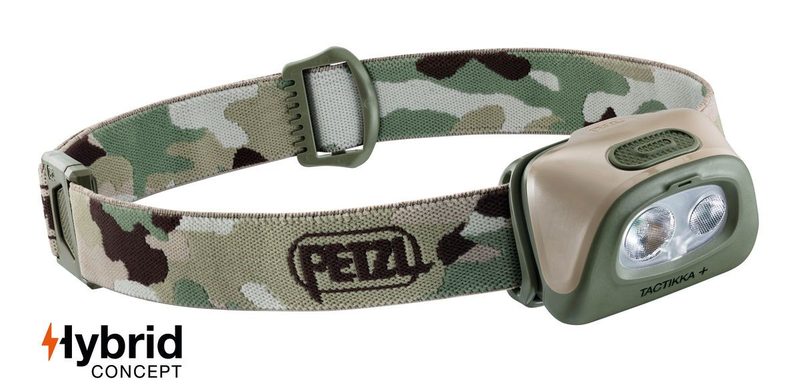 PETZL TACTIKKA+ HYBRID kamufláž 350lm