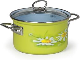 hrnec BELIS DAISY 18cm 2,5l se skleněnou poklicí