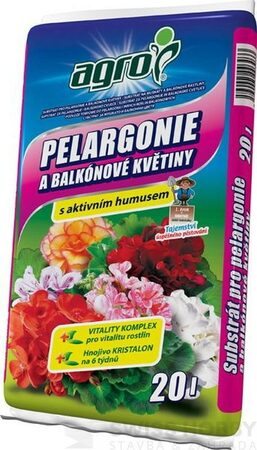 substrát pro pelargonie 10l AGRO