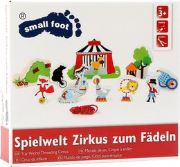 Small Foot Dřevěný navlékací hrací set cirkus