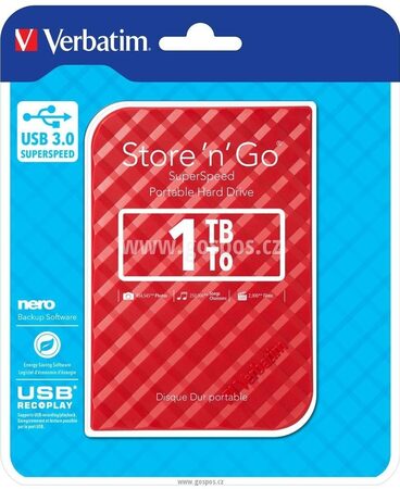 VERBATIM Store 1TB G2 Red (53203)