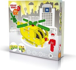 Stavebnice Seva Rescue 3 Záchranáři plast 537ks v krabici 35x33x8cm