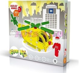 Stavebnice Seva Rescue 3 Záchranáři plast 537ks v krabici 35x33x8cm
