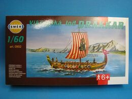 Směr Model Viking Vikingská loď DRAKKAR 1:60 20,8x30,3cm v krabici 34x19x5,5cm