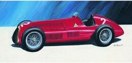 Směr Model Alfa Romeo Alfetta 1950 1:24 17,2x6,5cm v krabici 25x14,5x4,5cm 1 : 24