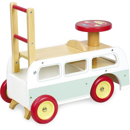 Vilac Dřevěné odrážedlo minibus 2 v 1