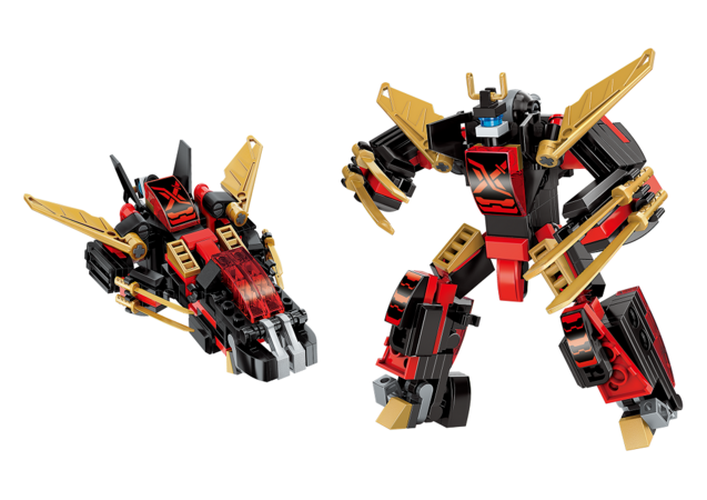Qman Guardian of Star's Core 3105-4 Robot ''Ninja'' 2v1