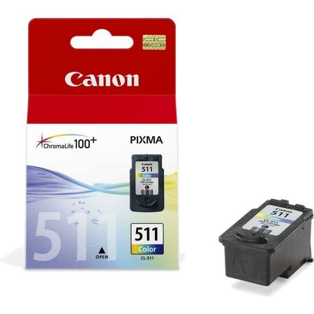 Inkoustová náplň Canon CL-511C, 240 stran, CMY, originální