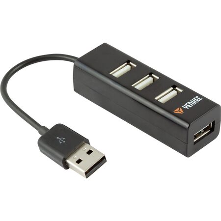 YHB 4001BK Hub 4 x USB 2.0 černý YENKEE (45007826)