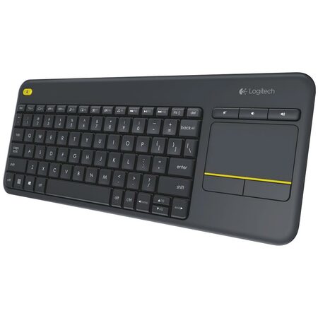 Klávesnice Logitech Wireless Keyboard K400 Plus, CZ/SK - černá (920007151)