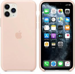 Kryt na mobil Apple Silicone Case pro iPhone 11 Pro Max - pískově růžový