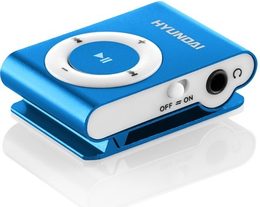 MP3 přehrávač Hyundai MP 213 BU, micro SD, modrá barva