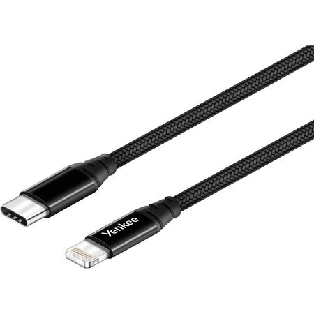 YCU 631 MFi BK USB C/lightning 1m YENKEE