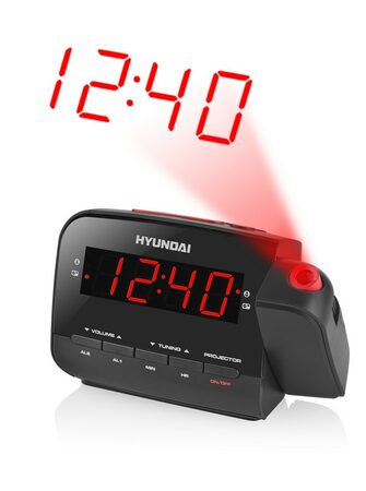 Radiobudík Hyundai RAC 481 PLLBR, černý/červený (RAC481PLLBR)