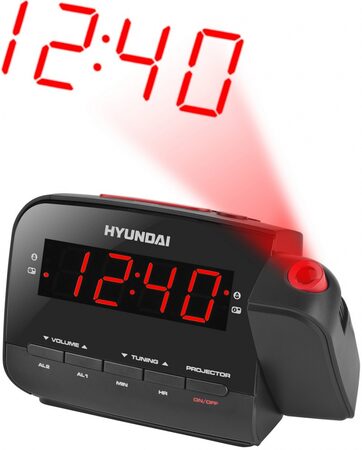 Radiobudík Hyundai RAC 481 PLLBR, černý/červený (RAC481PLLBR)