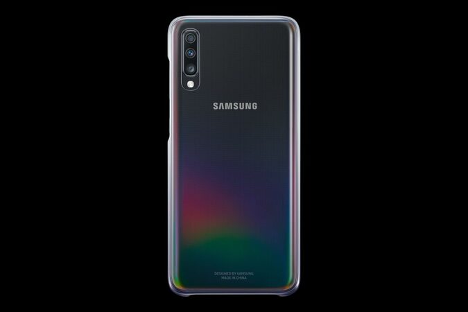 Kryt na mobil Samsung Gradation Cover na Galaxy A70 - černý