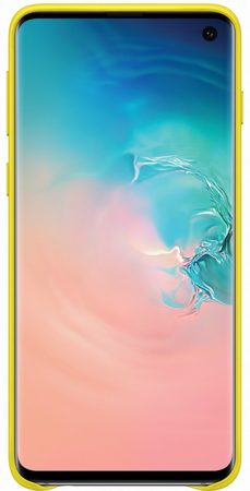 Kryt na mobil Samsung Leather Cover na Galaxy S10 - žlutý