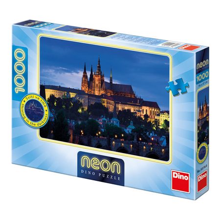 Dino Puzzle neonové Večerní Praha 1000 dílků