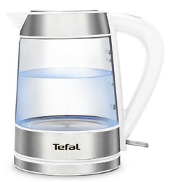 Skleněná varná konvice Tefal KI730132 sklo/stříbrná