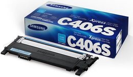 Toner Samsung CLT-C406S, 1K stran - originální - modrý (CLTC406SELS)