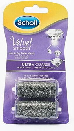 Scholl Velvet Smooth Express Pedi náhradní hlavice Ultra drsná s diamantovými krystalky 2ks