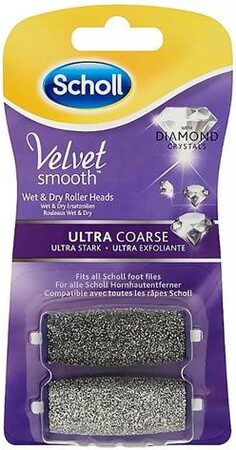 Scholl Velvet Smooth Express Pedi náhradní hlavice Ultra drsná s diamantovými krystalky 2ks