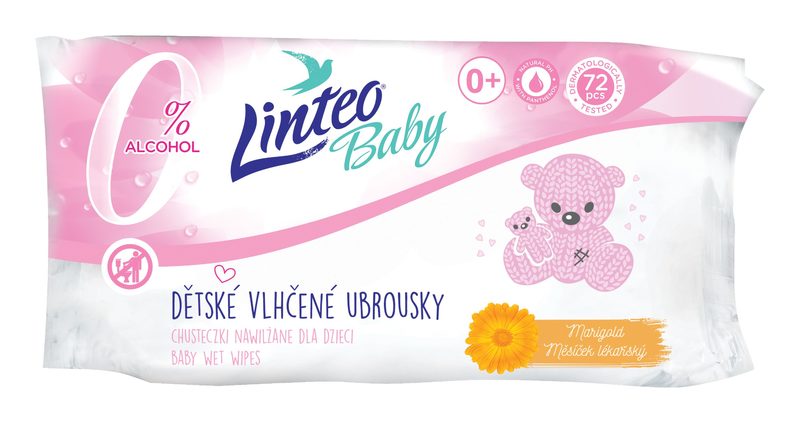 Linteo Baby vlhčené ubrousky 72 ks