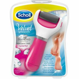 SCHOLL Velvet smooth elektrický pilník na chodidla s diamantovými krystalky, růžový