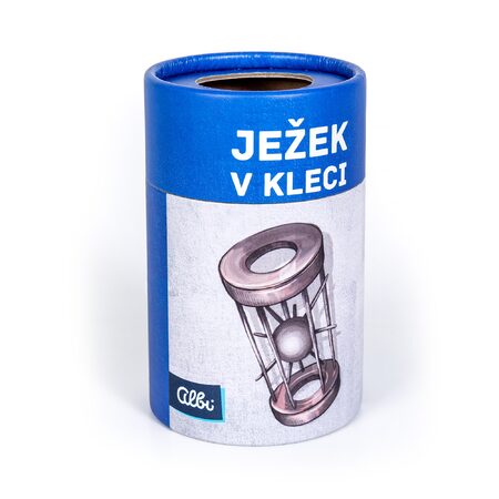 Ježek v kleci kovový