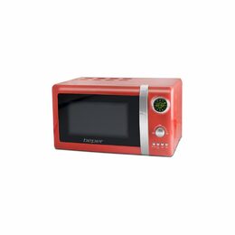 BEPER 90890-R digitální mikrovlnná trouba s grilem 20l retro červená