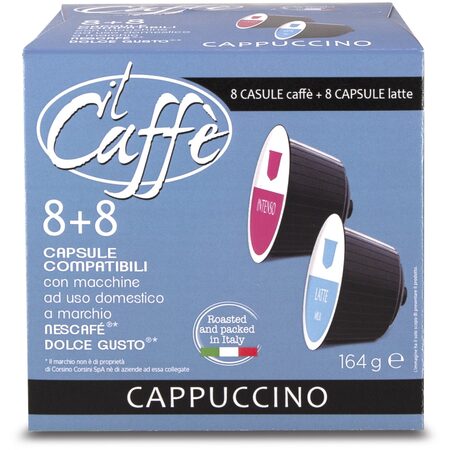Kapsle Il Caffe CORSINI CAPPUCINO 8+8 ks