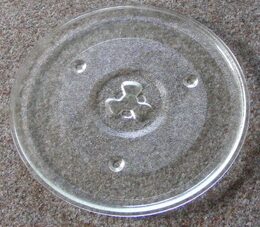 Skleněný talíř mikrovlnné trouby DOMO - 34,5 cm