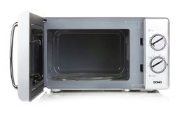 Mikrovlnná trouba retro šedá - DOMO DO3020, Objem: 20 l, Talíř: 24,5 cm, Výkon:
