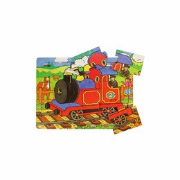 Bigjigs Toys Dřevěné puzzle vlak 9 dílků