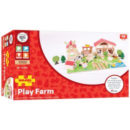 Bigjigs Toys Velká dřevěná farma