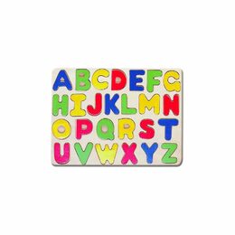 Bino Dřevěné vkládací puzzle abeceda