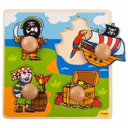 Bigjigs Toys Vkládací puzzle piráti