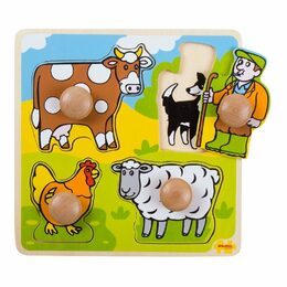 Bigjigs Toys Vkládací puzzle Farmářský statek