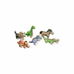 Small Foot Dřevěné 3D puzzle sada 6 ks dinosaurů