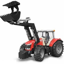 Bruder Traktor MASSEY FERGUSON 7624 s čelním nakladačem