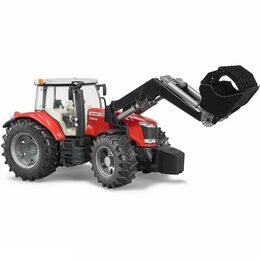 Bruder Traktor MASSEY FERGUSON 7624 s čelním nakladačem