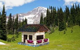 Walachia Dřevěná slepovací stavebnice Alpská chata