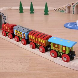 Bigjigs Rail Osobní vlak + 2 koleje - poškozený obal